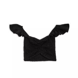 Tiare Hawaii Girls' Hollie Cropped Top Black Size S 1215